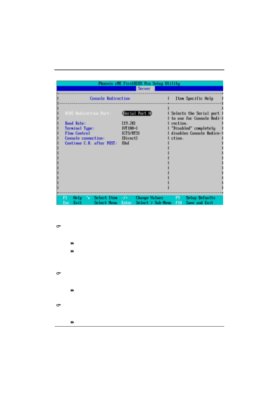 Console redirection | GIGABYTE Pentium 4/D Processor Motherboard GA-5EASV-RH User Manual | Page 51 / 88