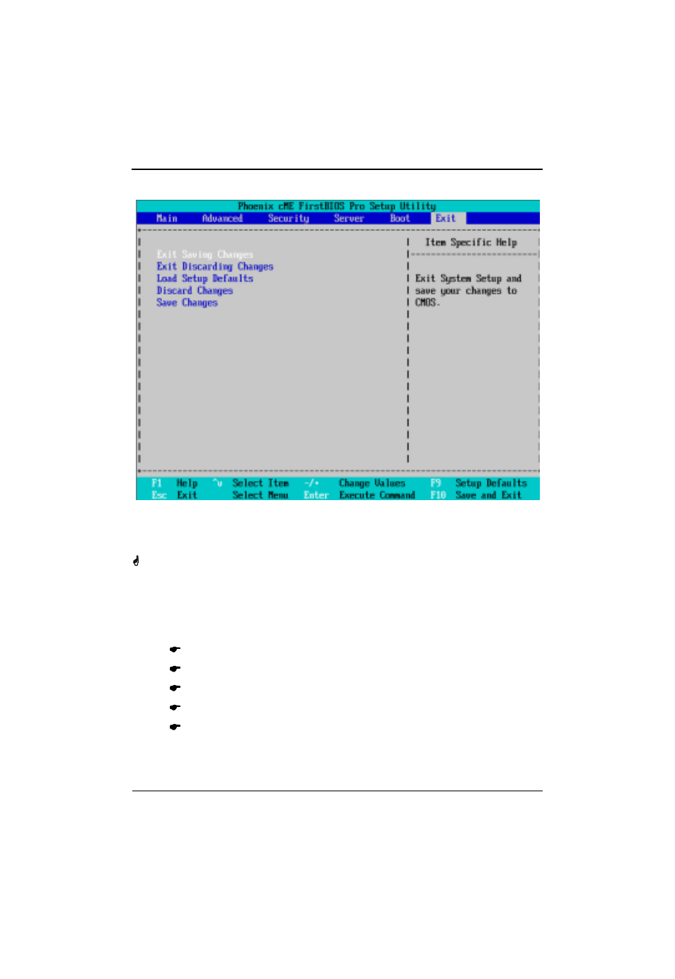 Exit | GIGABYTE Pentium 4/D Processor Motherboard GA-5EASV-RH User Manual | Page 57 / 88
