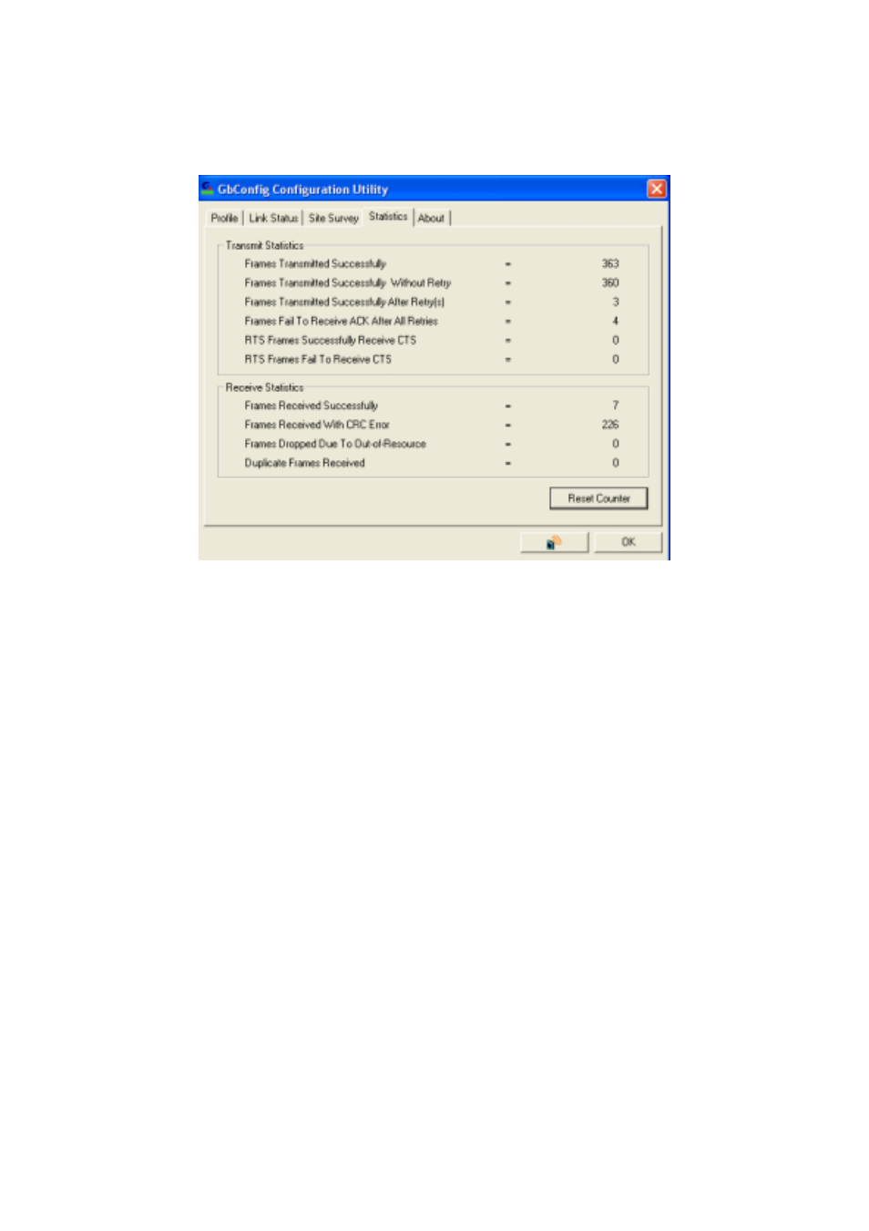 Statistics tab | GIGABYTE GN-WPKG User Manual | Page 21 / 26