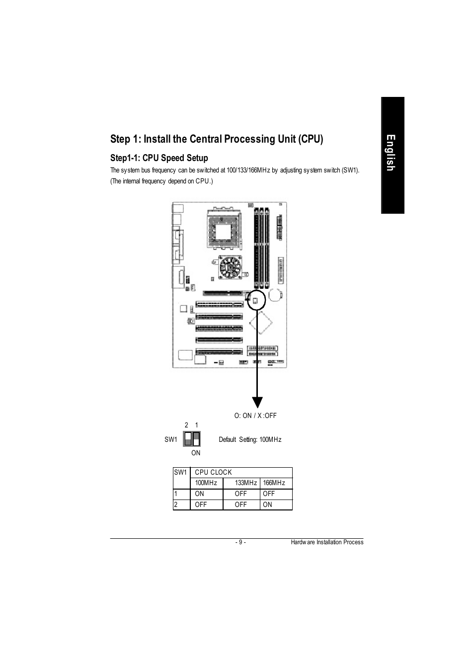 Step1-1: cpu speed setup | GIGABYTE GA-7VA1004 User Manual | Page 15 / 96