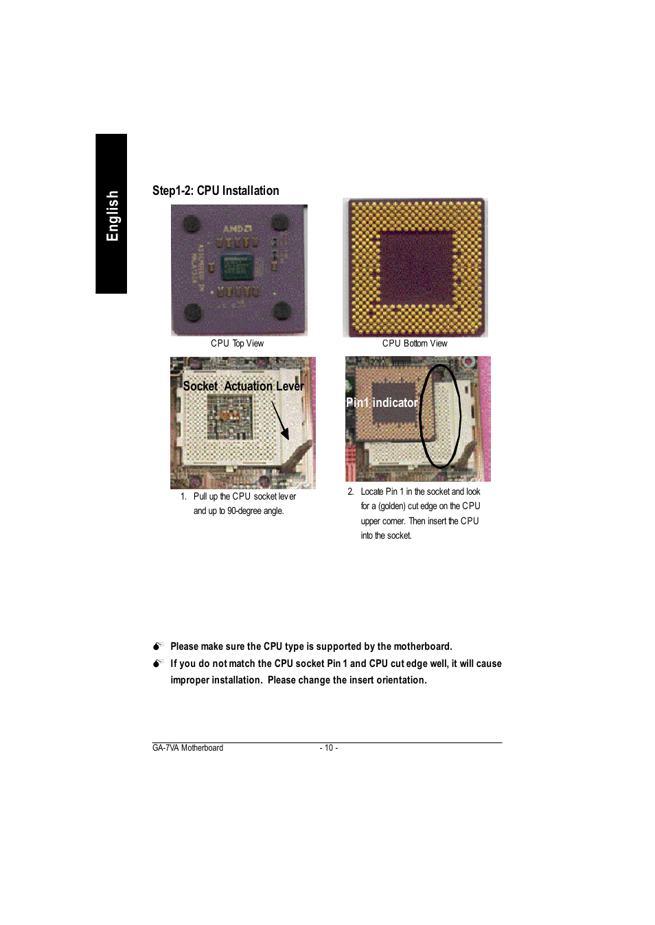 English | GIGABYTE GA-7VA1004 User Manual | Page 16 / 96