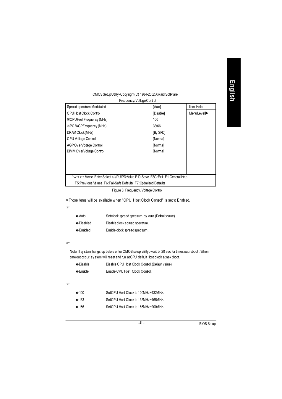 English frequency/voltage control | GIGABYTE GA-7VA1004 User Manual | Page 47 / 96