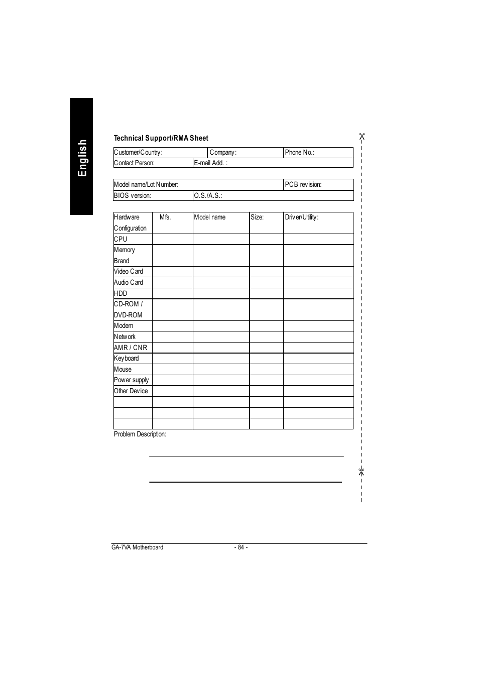 English | GIGABYTE GA-7VA1004 User Manual | Page 90 / 96