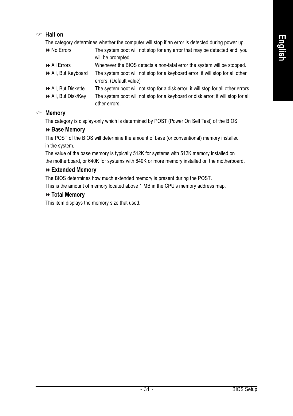 English | GIGABYTE Intel Pentium 4 Processor Motherboard GA-8VM800M User Manual | Page 31 / 80