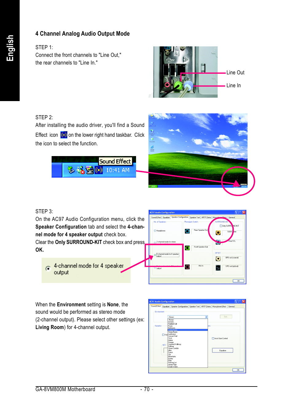 English | GIGABYTE Intel Pentium 4 Processor Motherboard GA-8VM800M User Manual | Page 70 / 80