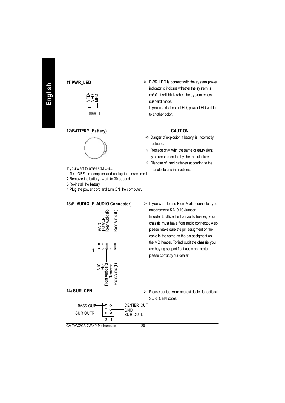 English | GIGABYTE PHASER 4500 User Manual | Page 26 / 128