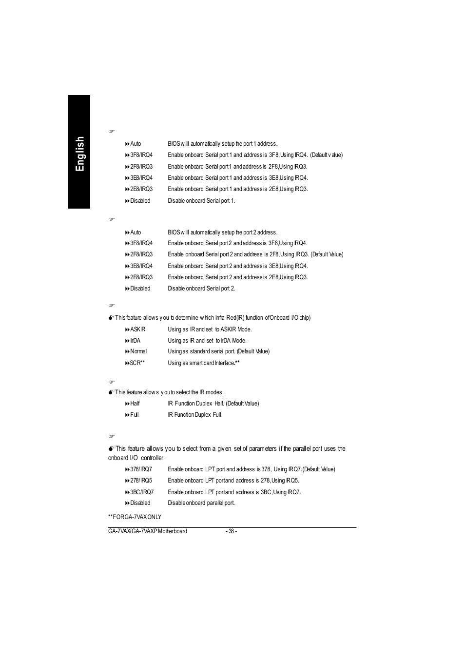 English | GIGABYTE PHASER 4500 User Manual | Page 44 / 128