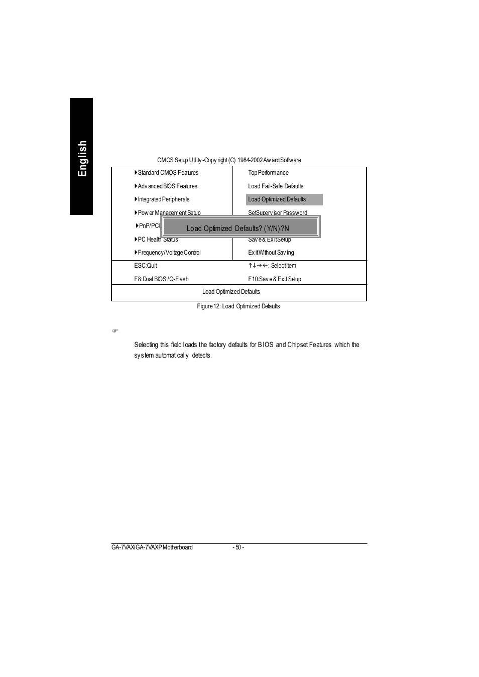 English load optimized defaults | GIGABYTE PHASER 4500 User Manual | Page 56 / 128