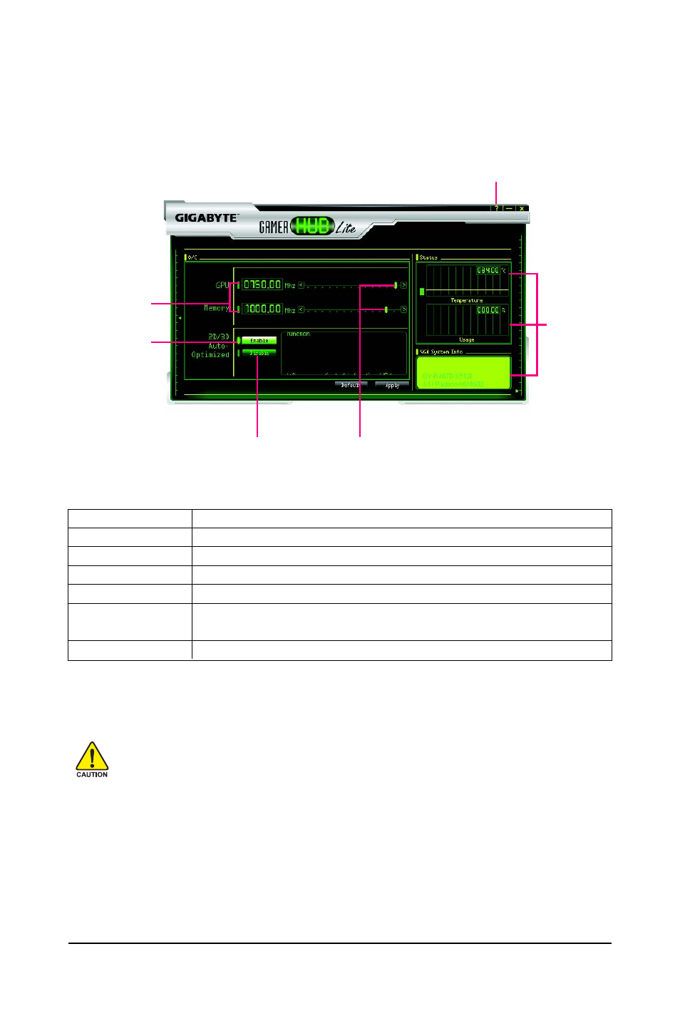 Gigabyte gamer hud lite | GIGABYTE GV-R487D5-1GD User Manual | Page 12 / 34