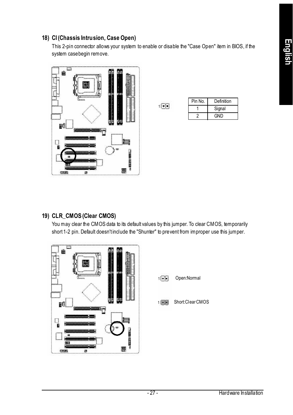 English | GIGABYTE GA-8IP775 Series User Manual | Page 27 / 80