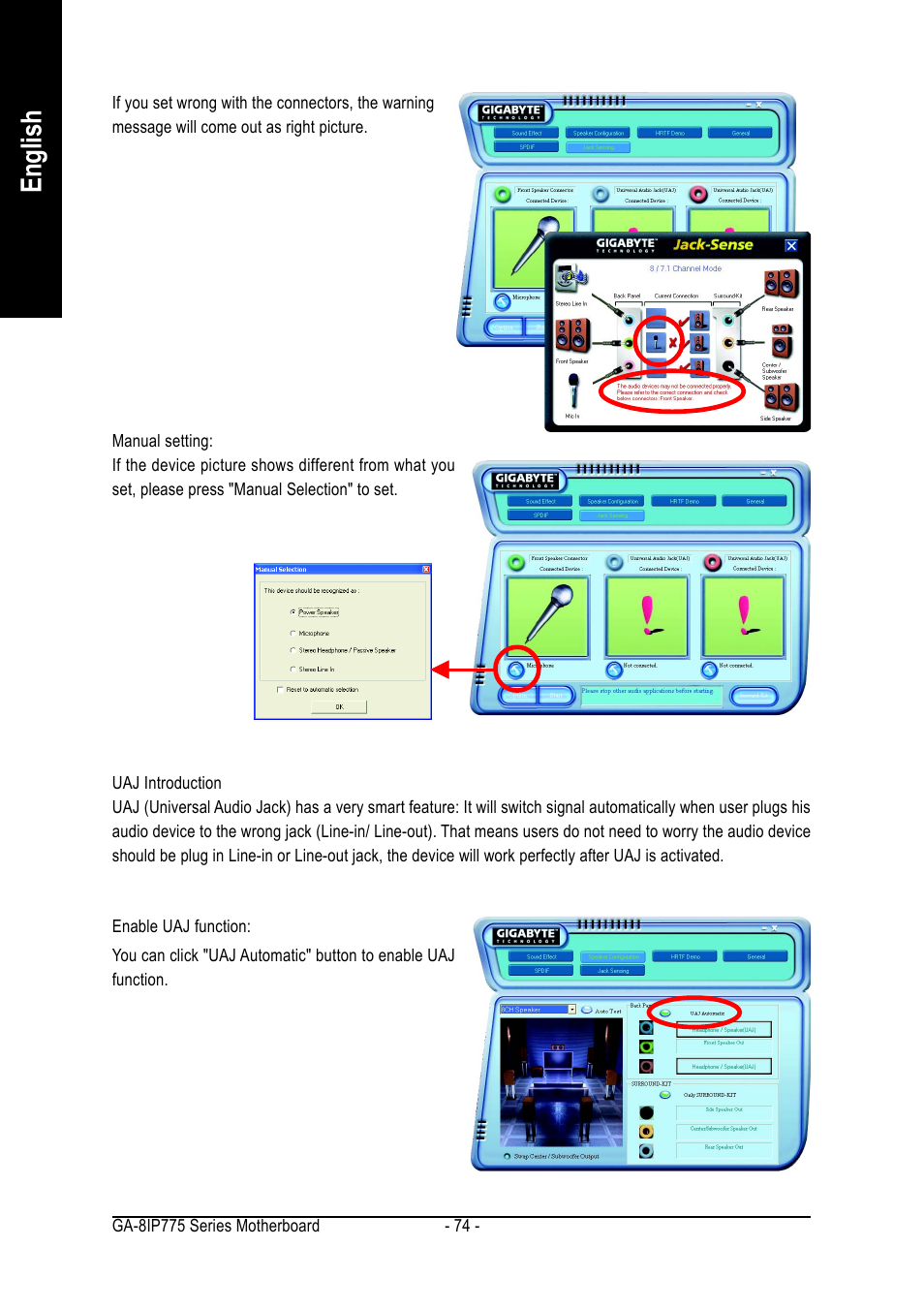 English | GIGABYTE GA-8IP775 Series User Manual | Page 74 / 80