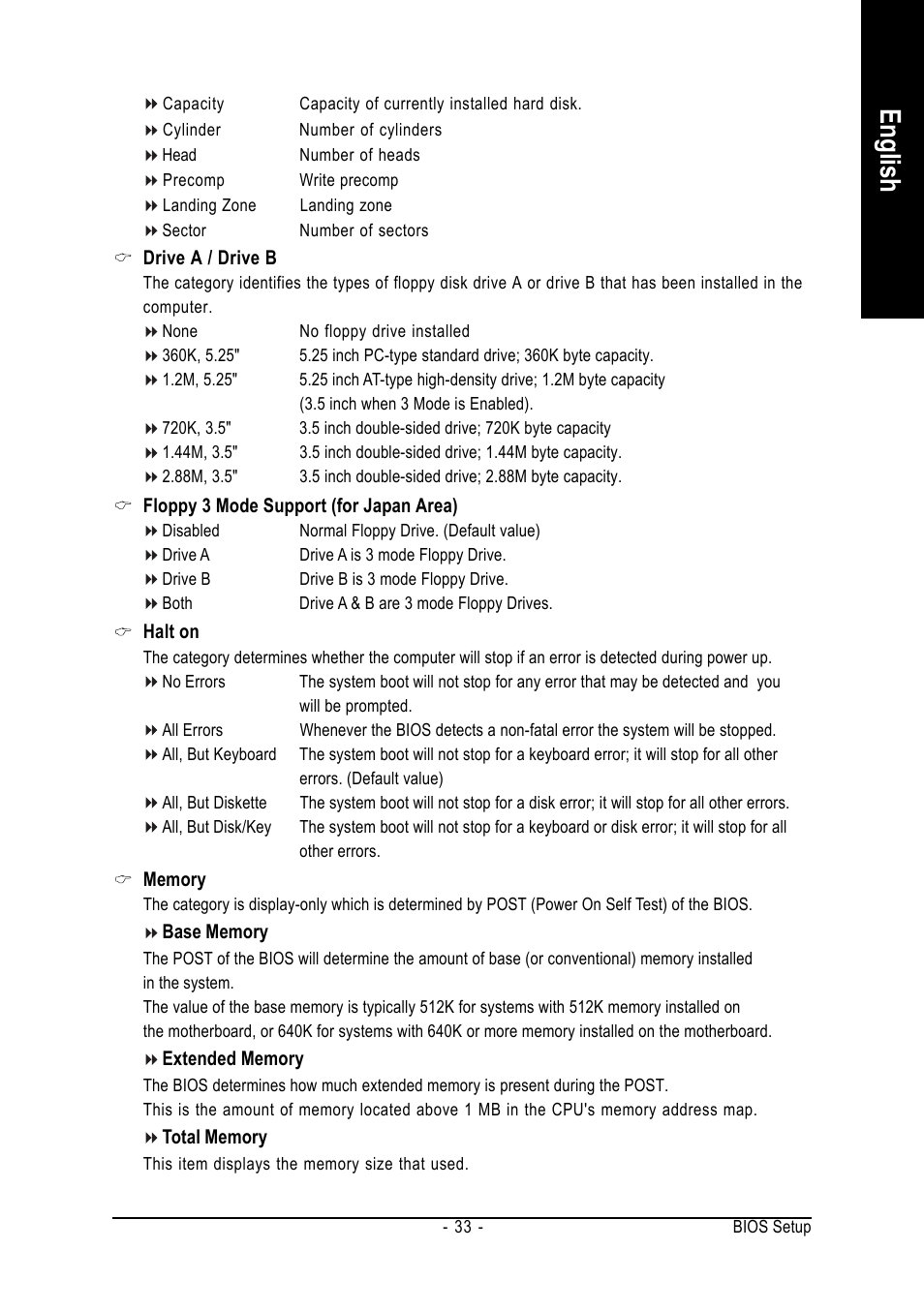 English | GIGABYTE GA-8I945PLGE-RH User Manual | Page 33 / 80