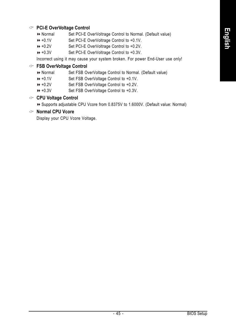 English | GIGABYTE GA-8I945PLGE-RH User Manual | Page 45 / 80