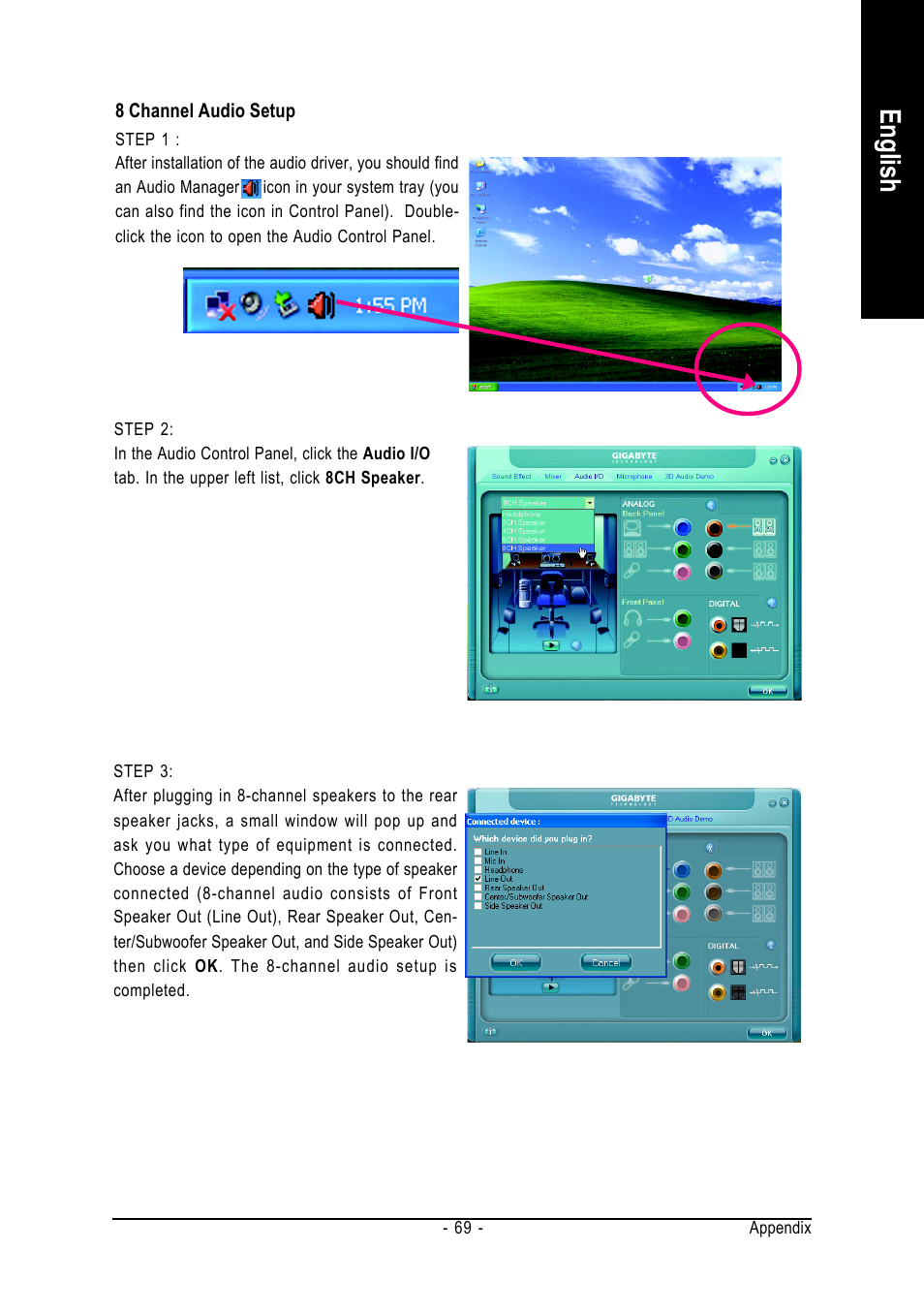 English | GIGABYTE GA-8I945PLGE-RH User Manual | Page 69 / 80