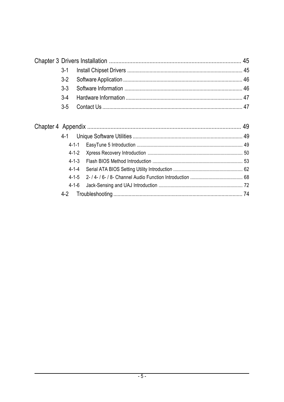 GIGABYTE GA-K8NE User Manual | Page 5 / 80