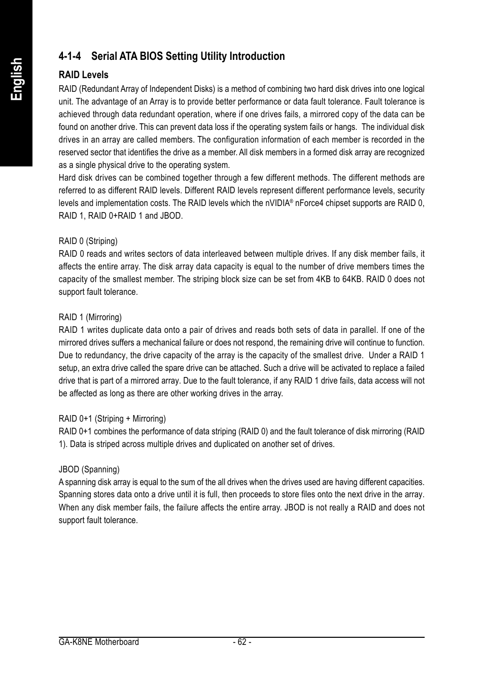 English | GIGABYTE GA-K8NE User Manual | Page 62 / 80