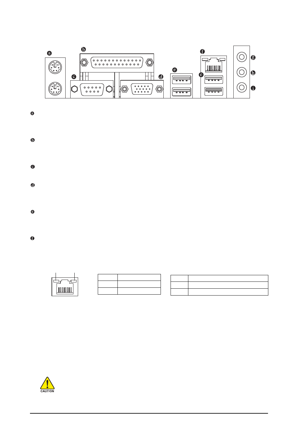 6 back panel connectors, Ps/2 keyboard and ps/2 mouse port, Parallel port | Serial port, D-sub port, Usb port, Rj-45 lan port | GIGABYTE GA-M61PME-S2P User Manual | Page 18 / 88