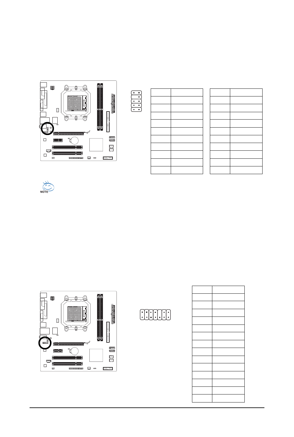 11) f_audio (front panel audio header), 12) hda_sur (surround/center audio header) | GIGABYTE GA-M61PME-S2P User Manual | Page 26 / 88