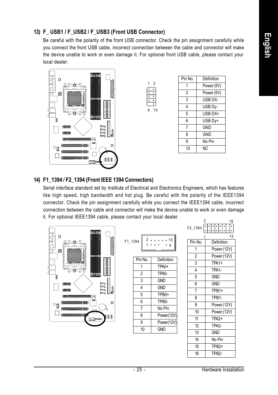 English | GIGABYTE GA-K8NF-9 User Manual | Page 25 / 88