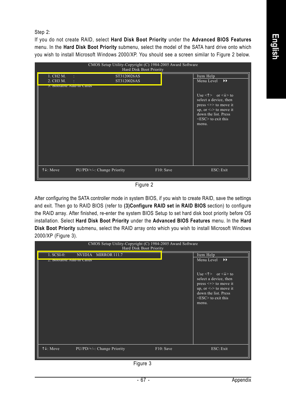 English, Appendix - 67 | GIGABYTE GA-K8NF-9 User Manual | Page 67 / 88