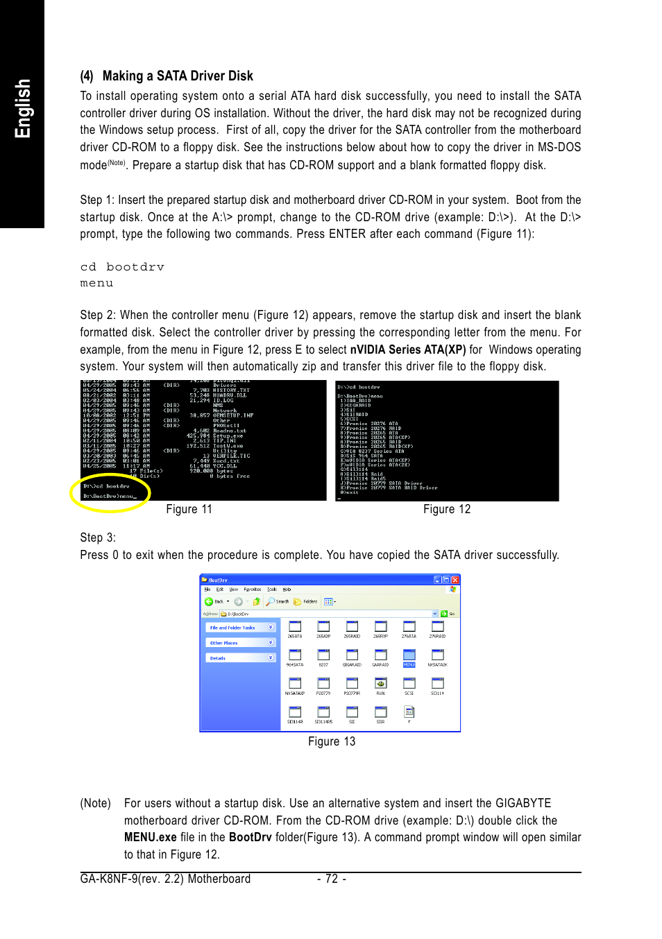 English | GIGABYTE GA-K8NF-9 User Manual | Page 72 / 88