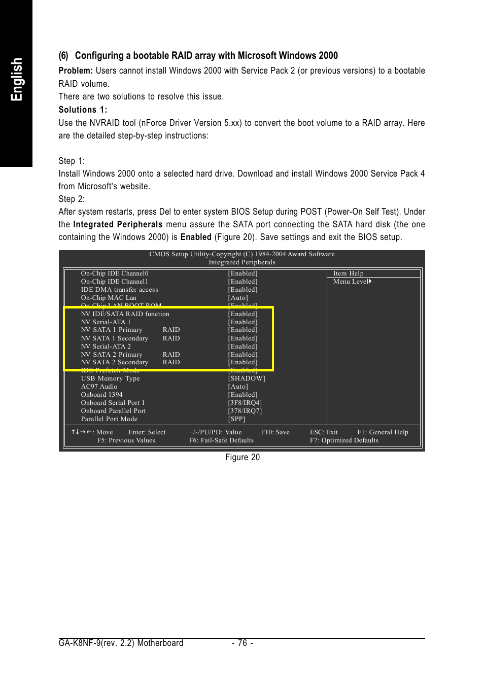 English | GIGABYTE GA-K8NF-9 User Manual | Page 76 / 88