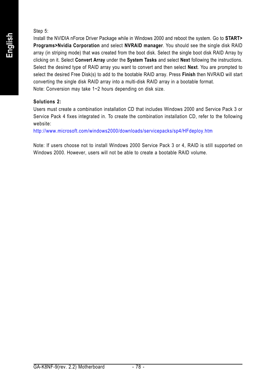 English | GIGABYTE GA-K8NF-9 User Manual | Page 78 / 88