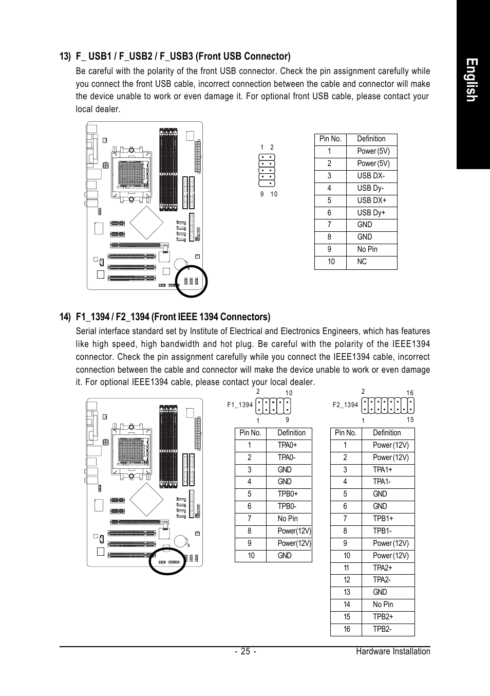 English | GIGABYTE AMD Socket 939 Processor Motherboard GA-K8NF-9-RH User Manual | Page 25 / 88