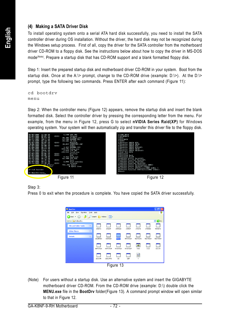 English | GIGABYTE AMD Socket 939 Processor Motherboard GA-K8NF-9-RH User Manual | Page 72 / 88