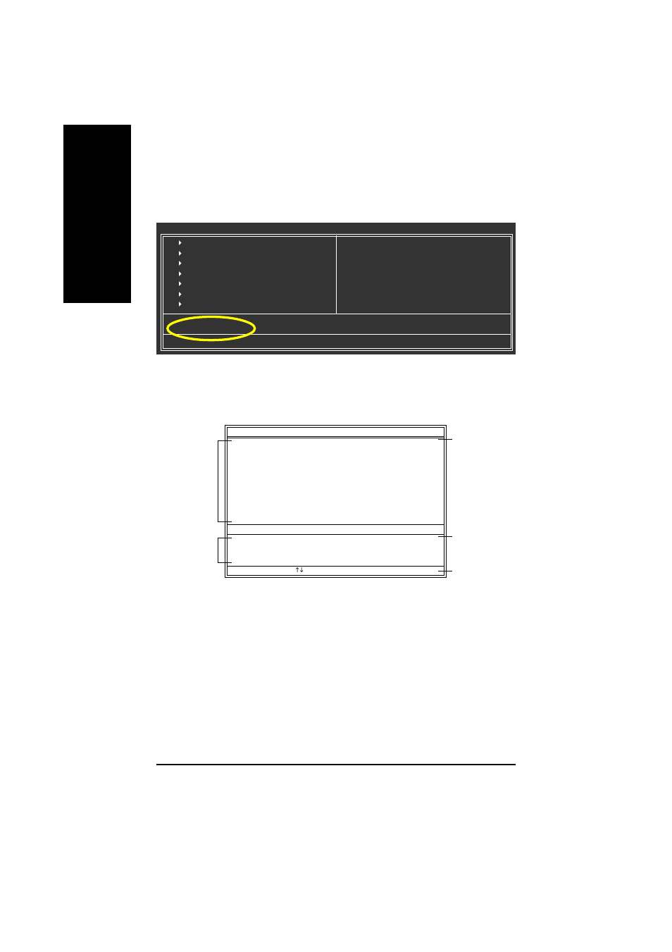 English, Entering the q-flash, Utility | Exploring the q-flash, Dual bios utility screen, Task menu for dual bios utility, Task menu for q-flash utility, Action bar | GIGABYTE GA-8I845GVM775 User Manual | Page 52 / 72