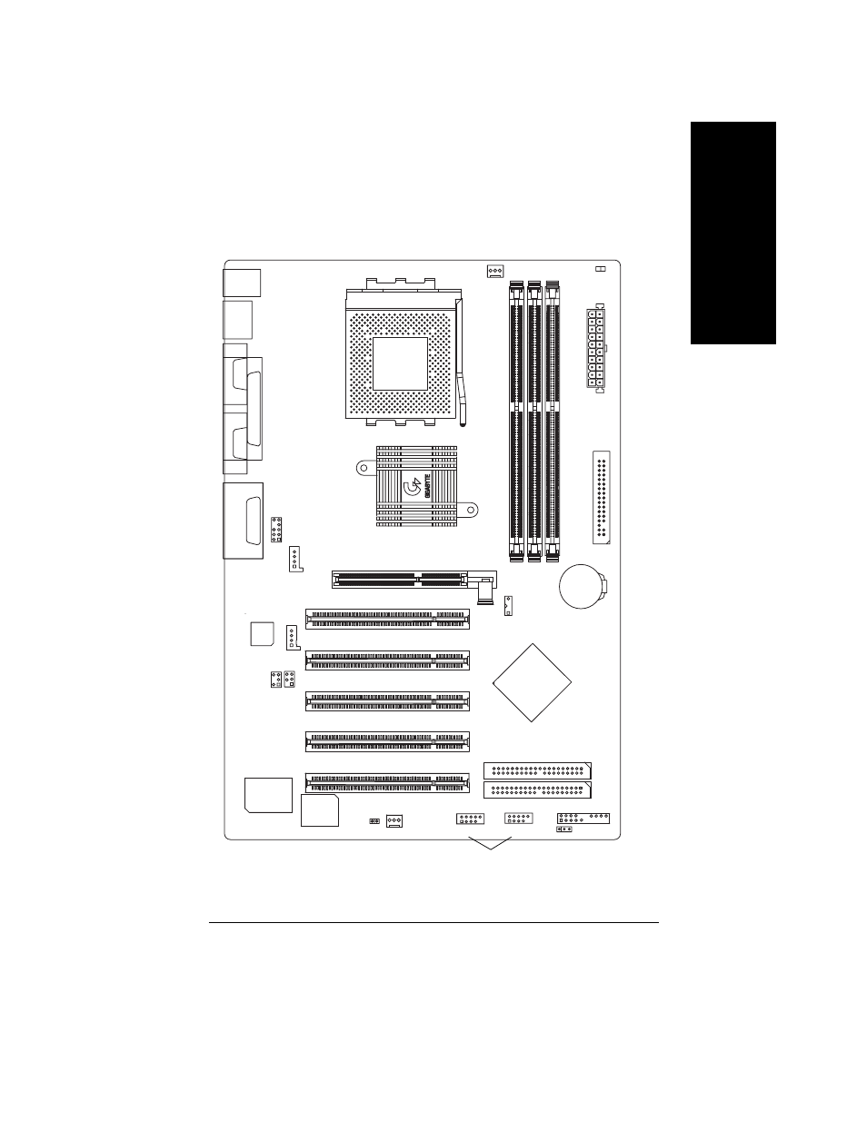 English, Ga-7va motherboard layout, Ga-7v a | GIGABYTE GA-7VA User Manual | Page 13 / 96