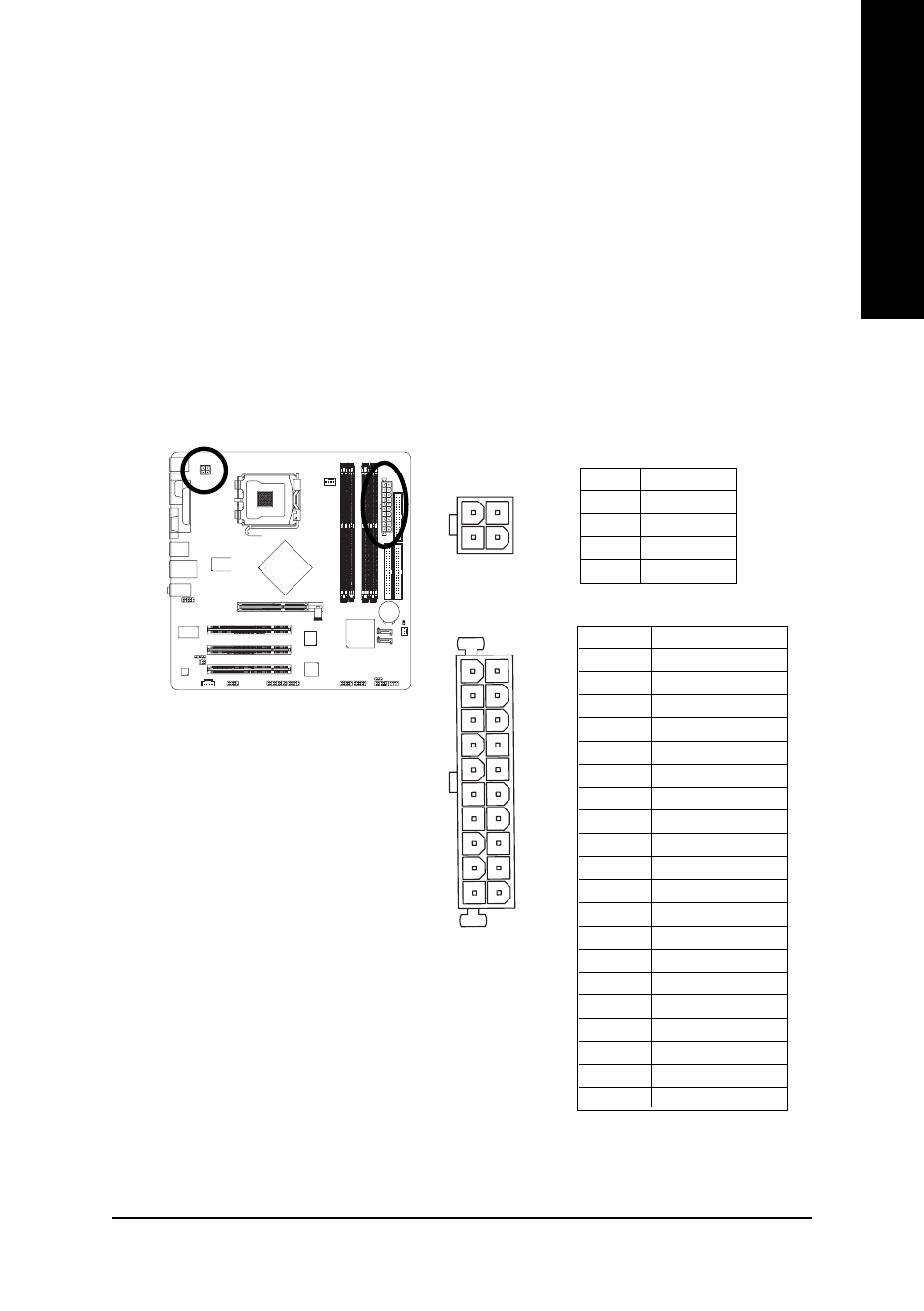 English, 1/2) atx_12v/atx (power connector) | GIGABYTE GA-8I865GMFK-775 User Manual | Page 19 / 72