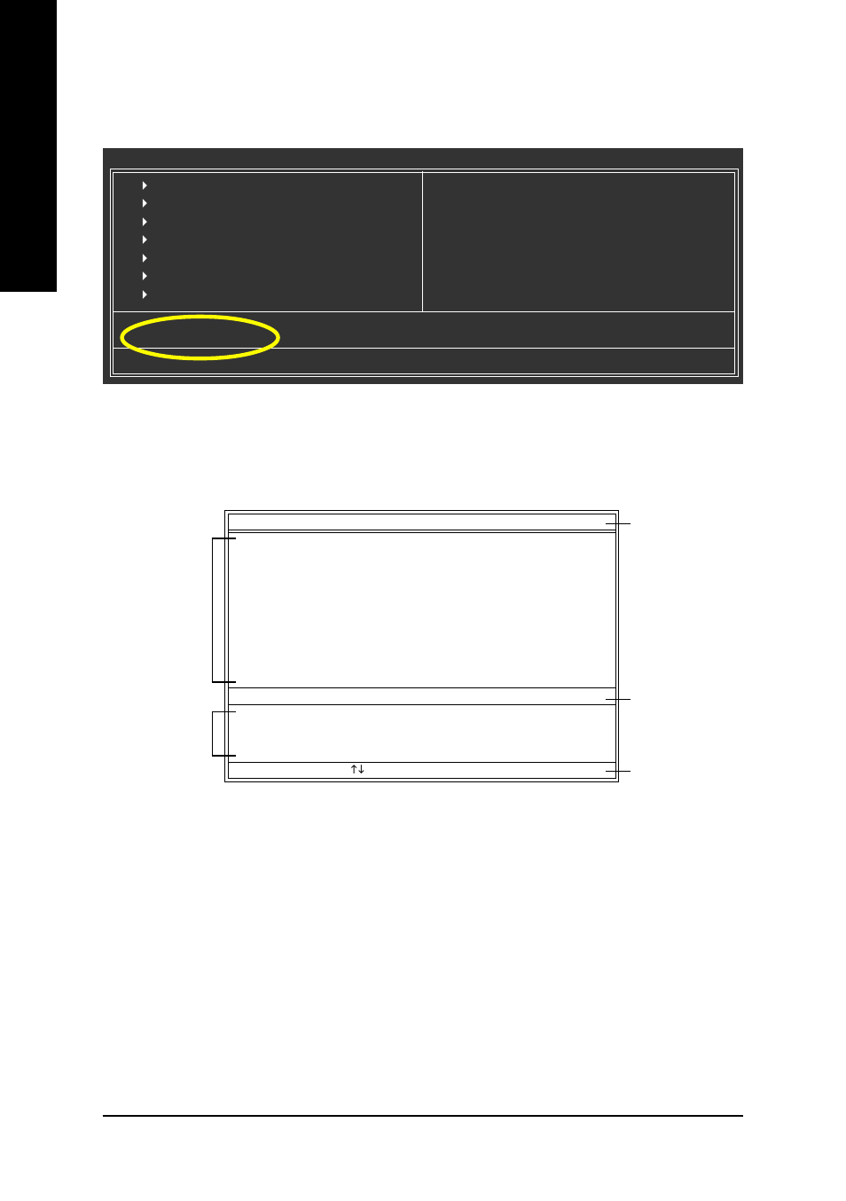 English, Entering the q-flash, Utility | Exploring the q-flash, Dual bios utility screen, Task menu for dual bios utility, Task menu for q-flash utility, Action bar | GIGABYTE GA-8I865GMFK-775 User Manual | Page 56 / 72