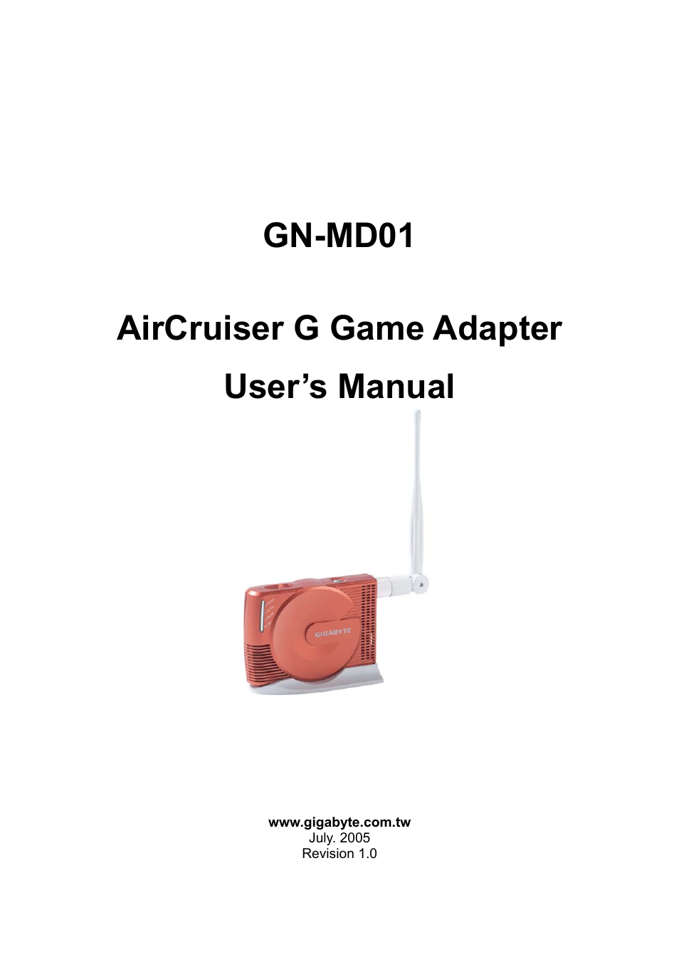 GIGABYTE GN-MD01 User Manual | 64 pages