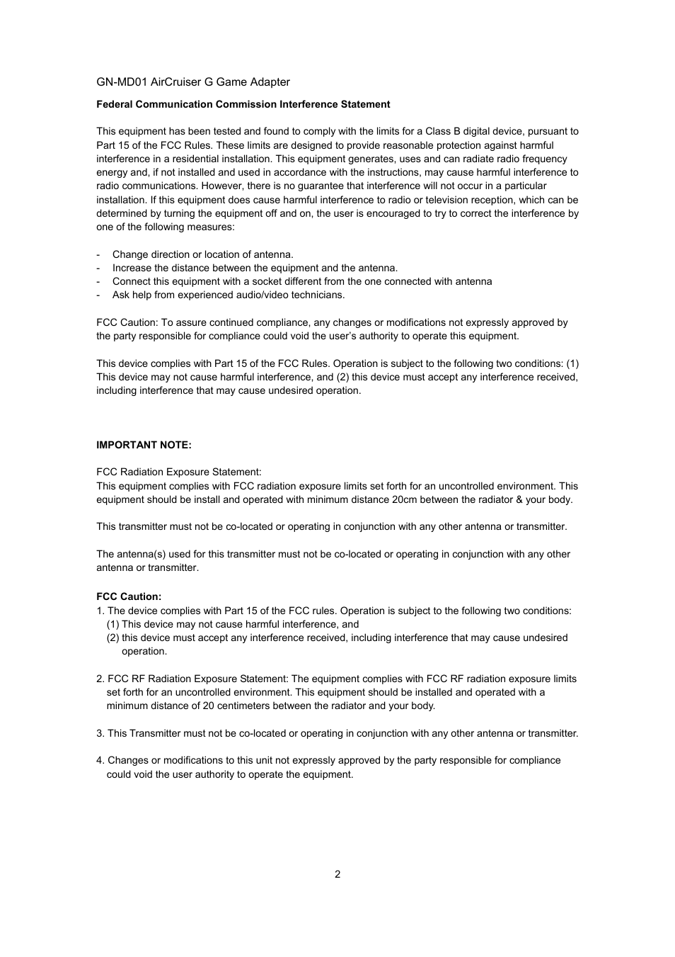 GIGABYTE GN-MD01 User Manual | Page 2 / 64