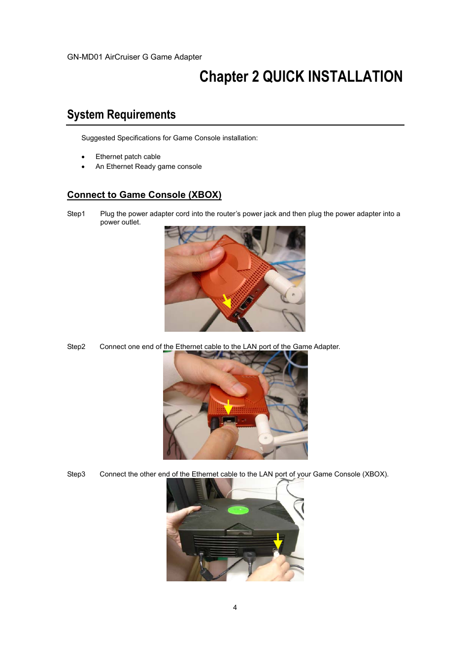 Chapter 2 quick installation, System requirements | GIGABYTE GN-MD01 User Manual | Page 7 / 64