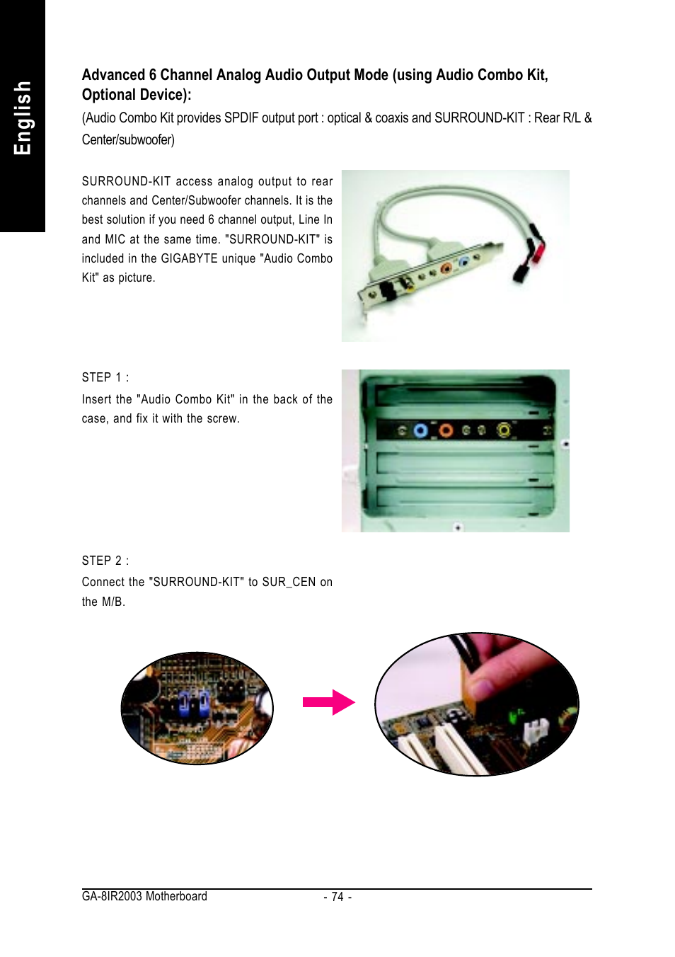 English | GIGABYTE GA-8IR2003 User Manual | Page 78 / 96