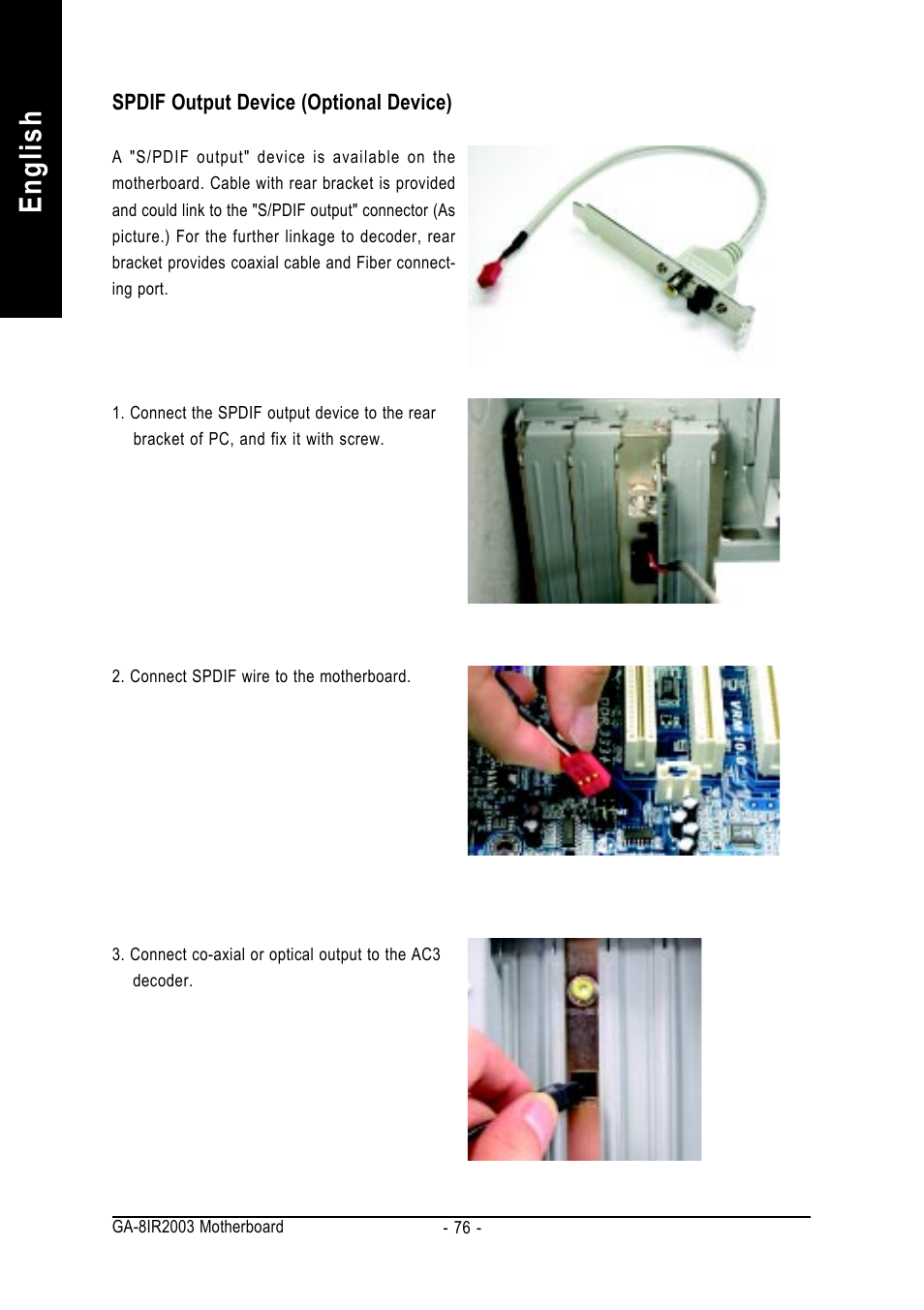 English | GIGABYTE GA-8IR2003 User Manual | Page 80 / 96