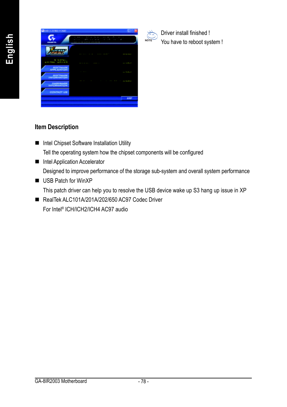 English | GIGABYTE GA-8IR2003 User Manual | Page 82 / 96