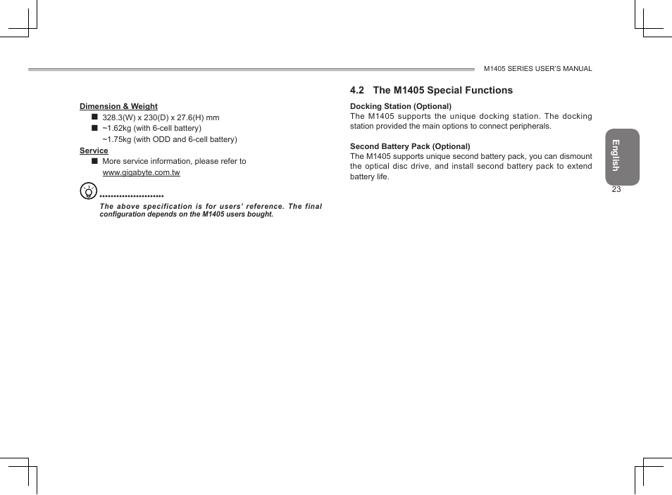 GIGABYTE M1405 User Manual | Page 33 / 65