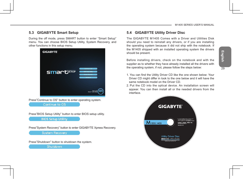 GIGABYTE M1405 User Manual | Page 39 / 65
