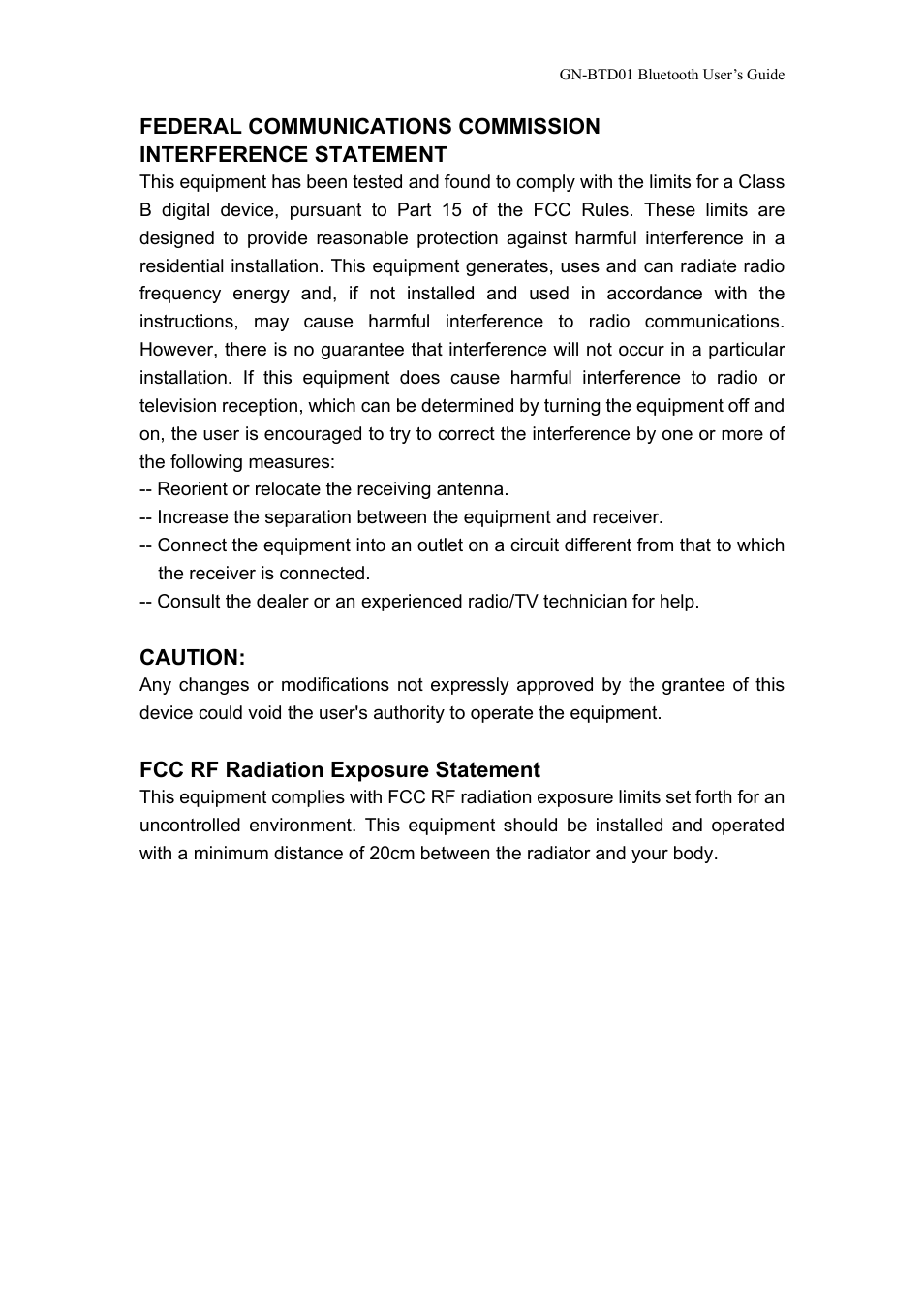GIGABYTE GN-BTD01 User Manual | Page 3 / 28