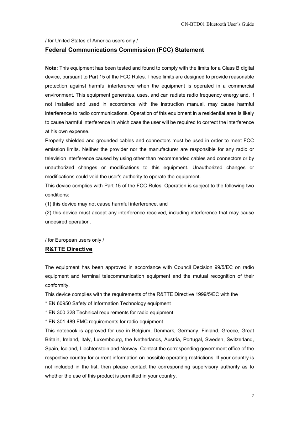 GIGABYTE GN-BTD01 User Manual | Page 5 / 28