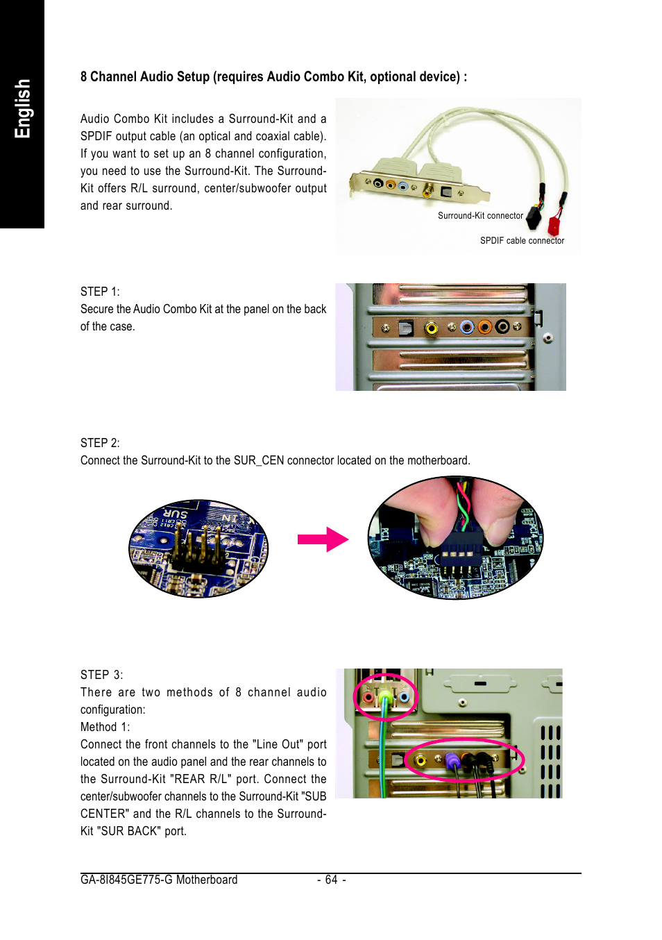 English | GIGABYTE GA-8I845GE775-G User Manual | Page 64 / 72