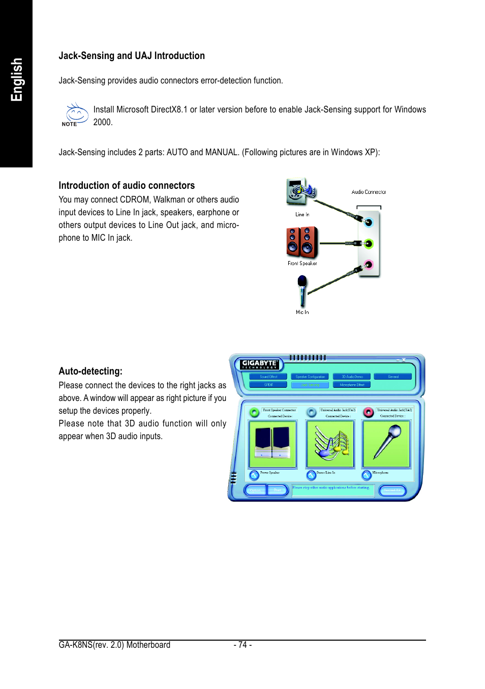 English | GIGABYTE GA-K8NS User Manual | Page 74 / 80