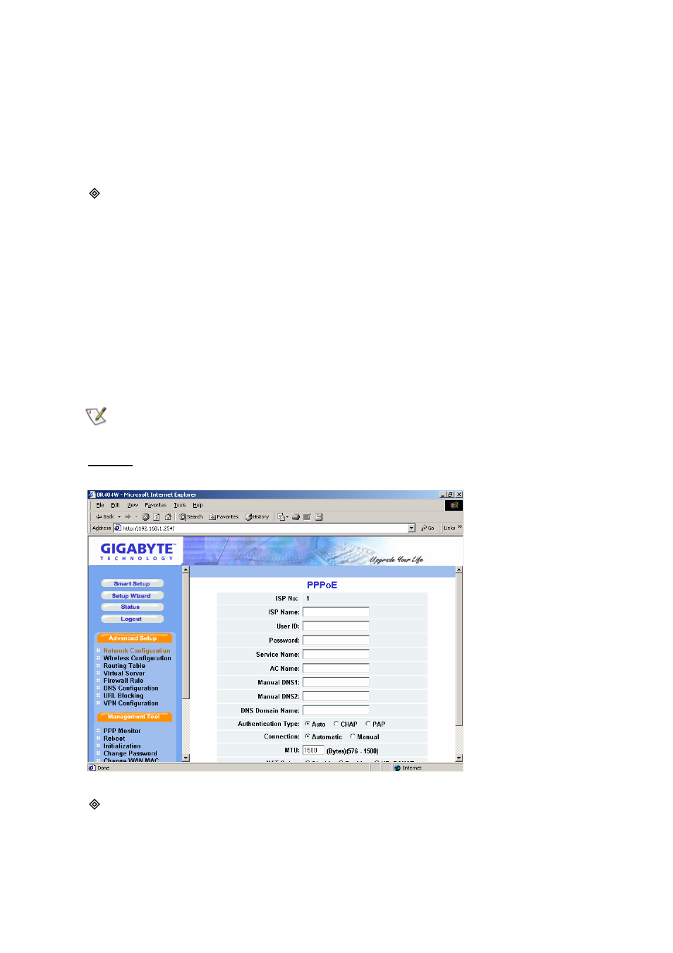 Pppoe | GIGABYTE GN-BR404W User Manual | Page 56 / 109