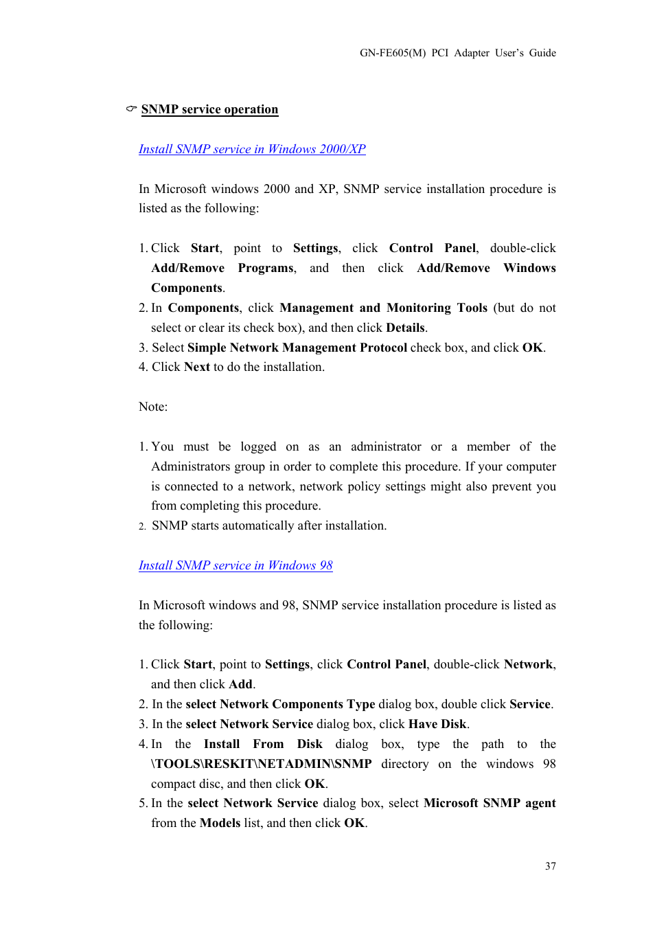 GIGABYTE GN-FE605 User Manual | Page 39 / 62