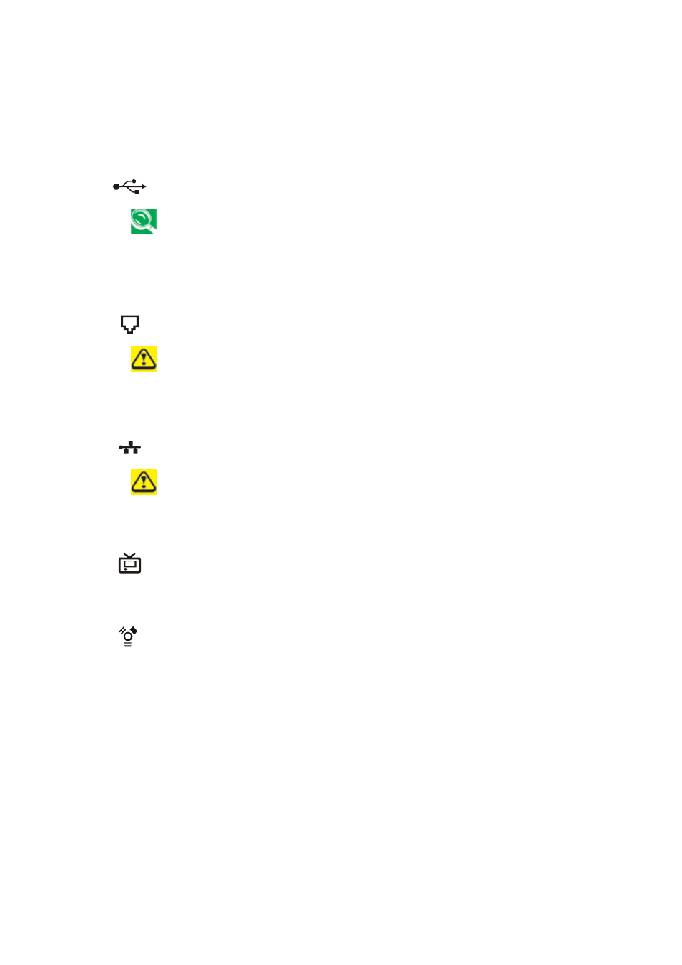 4 usb connectors, 5 modem jack, 6 network jack | 7 tv-out port | GIGABYTE G-MAX N501 User Manual | Page 23 / 86