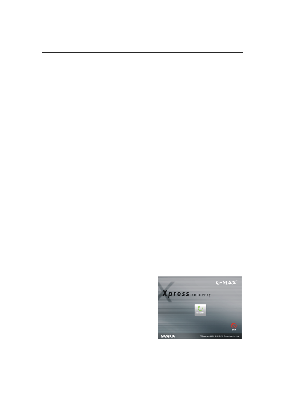 1 using the xpress recovery utility | GIGABYTE G-MAX N501 User Manual | Page 60 / 86