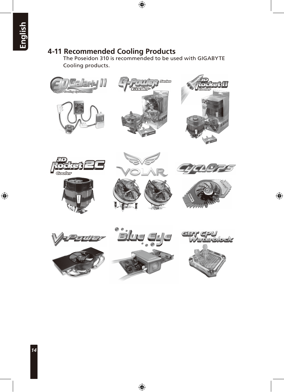 GIGABYTE Poseidon 310 User Manual | Page 14 / 14